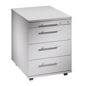 HAMMERBACHER AC30 Rollcontainer lichtgrau 4 Auszüge 42,8 x 58,0 x 59,0 cm