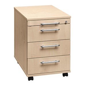 HAMMERBACHER AC30 Rollcontainer ahorn 4 Auszüge 42,8 x 58,0 x 59,0 cm