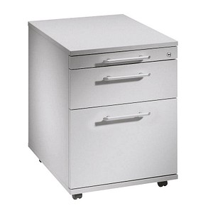 HAMMERBACHER AC20 Rollcontainer lichtgrau 3 Auszüge 42,8 x 58,0 x 59,0 cm