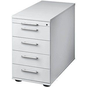 HAMMERBACHER Solid Standcontainer lichtgrau 5 Auszüge 42,8 x 80,0 x 72,0 - 76,0 cm
