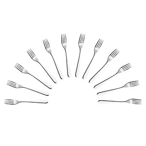 12 HEPP Dessertgabeln Carlton silber