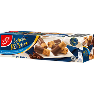 GUT&GÜNSTIG Schoko-Röllchen Vollmilch Waffeln 125,0 g