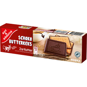 GUT&GÜNSTIG Schoko-Butterkeks Zartbitter Kekse 125,0 g