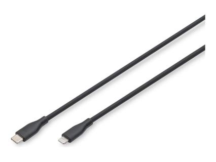 DIGITUS USB Silicone charging cable USB-C - Lightning 2m