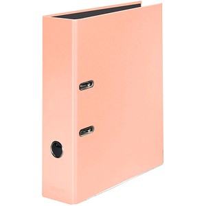 FALKEN Pastell Color Ordner Pfirsich Orange Karton 8,0 cm DIN A4
