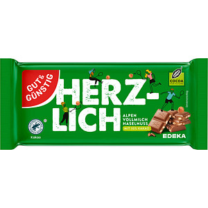 GUT&GÜNSTIG HERZLICH Schokolade 100,0 g