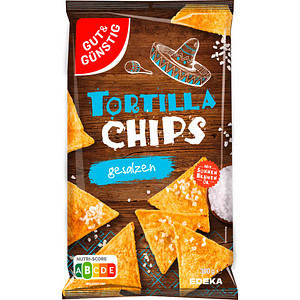 GUT&GÜNSTIG Tortilla gesalzen Chips 300,0 g