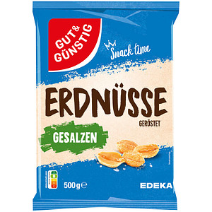 GUT&GÜNSTIG geröstet & gesalzen Erdnüsse 500,0 g