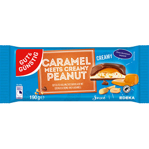GUT&GÜNSTIG Caramel meets creamy Peanut Schokolade 190,0 g