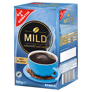GUT&GÜNSTIG Mild Kaffee, gemahlen Arabicabohnen mild 500,0 g