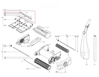 Zubehör/Ersatzteil: Sprühbalken F25 passend für: Floorwash Bodenreinigungsmaschine F25 (53) 
