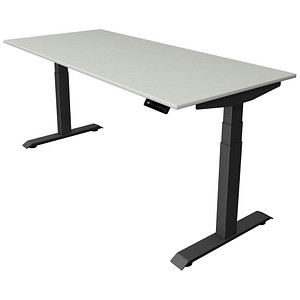 Kerkmann Move 4 elektrisch höhenverstellbarer Schreibtisch lichtgrau rechteckig, T-Fuß-Gestell grau 180,0 x 80,0 cm