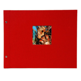 GOLDBUCH Bella Vista rot   39x31 Schraubalbum 40 weiße Seiten