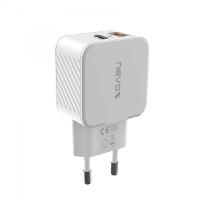 nevox USB PD TYPE C + QC3.0 / PPS Ladeadapter weiß, 30 Watt