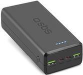 SBS Powerbank 30.000 mAh Power Delivery 20W Multi-Port schwarz