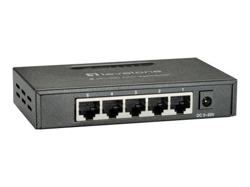LEVEL ONE LevelOne Switch  5x GE GEU-0523