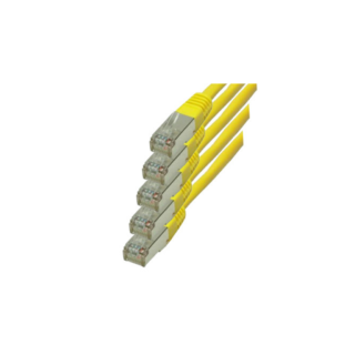 SCONN TP-Patchkabel Cat.6 S/FTP PIMF (VE5) gelb 0,5m
