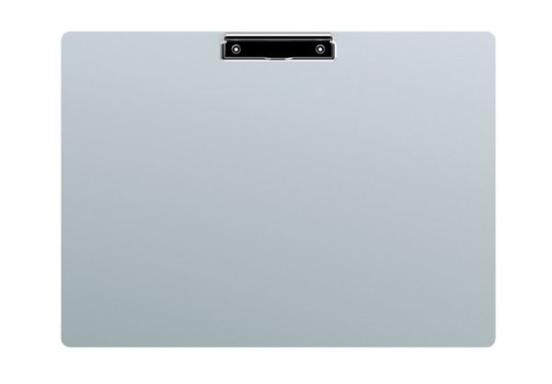 A3 Schreibplatte Aluminium mit Bügelklemme lange Seite