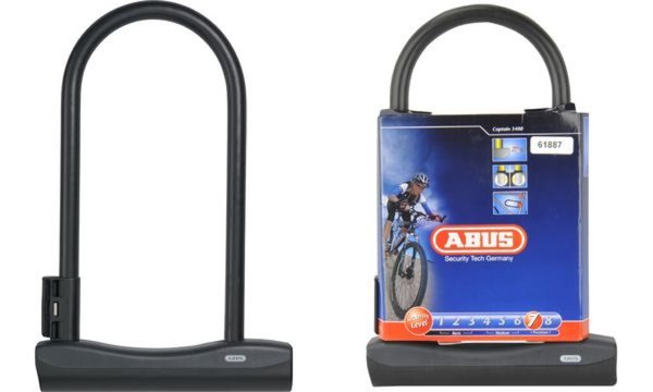 ABUS U-Bügel-Fahrradschloss 3400, l ichte Bügelhöhe: 230 mm (11610117)