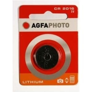 AGFA Photo Batterie Knopfzelle CR2016 3.0V Lithium       1St.