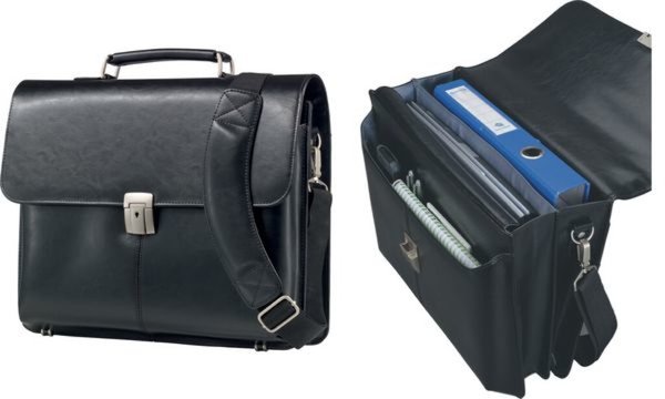 ALASSIO abnehmbarer Schultertargeriemen Laptopfach ca. 36,5 x 25 x 4 cm diveres