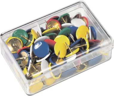 Reißnägel SUN Ø 9,5mm sortiert plastiküberzogen