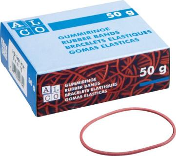 Gummiringe Durchmesser 65mm 50g, rot