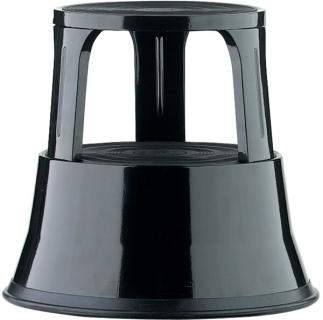 Rollhocker, 40cm hoch, schwarz 