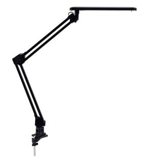 Tischleuchte LED, mit Klemme, schwarz 20 LED´s, 230V / 7W, neutralweiß,