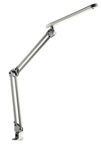 Tischleuchte LED, mit Klemme, silber, 20 LED´s, 230V / 7W, neutralweiß,