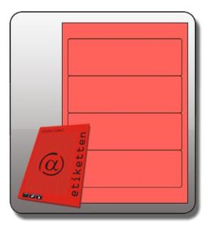 Rückenschilder, SK kurz, breit, 190x61mm, rot