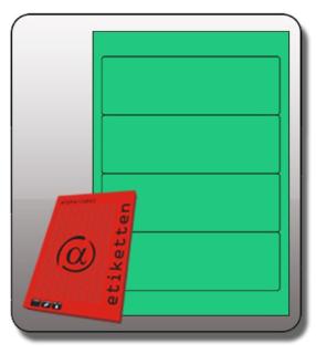 Rückenschilder, SK kurz, breit, 190x61mm, grün