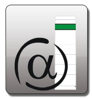 Rückenschild kurz/breit selbstklebend, Farbe weiß