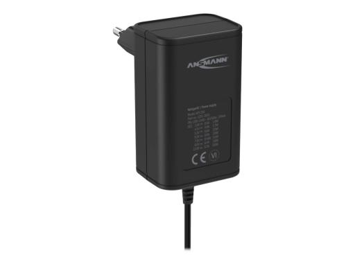 ANSMANN 1201-0021 Steckernetzteil, einstellbar 12 V/DC, 9 V/DC, 7.5 V/DC, 6 V, 