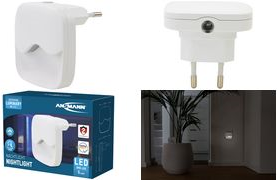 ANSMANN NL10AC 1600-0406 Nachtlicht, Nachtlicht mit Bewegungsmelder, Wandleucht