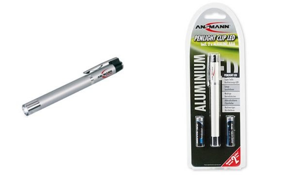 ANSMANN Stift-Taschenlampe Pen Lig ht Clip LED (11262659)
