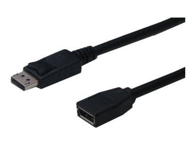 ASSMANN DisplayPort Verlaengerungskabel AWG 28 doppelt geschirmt schwarz 2m DP 
