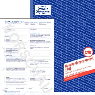 Image AVERY_ZWECKFORM_Bauabnahmeprotokoll_A4_img1_4230685.jpg Image