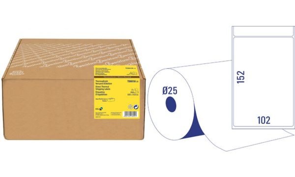AVERY Zweckform Etiketten für Therm odirektdrucker, weiß (72006076)