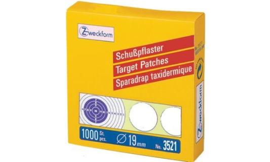 AVERY Zweckform Schußpflaster, weiß , Durchmesser: 19 mm (72003521)