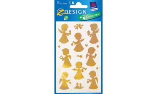 AVERY Zweckform ZDesign Weihnachts- Sticker Goldengel (72052393)