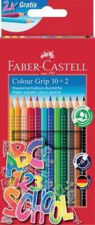 FABER-CASTELL Dreikant-Buntstifte Colour GRIP, Promoetui