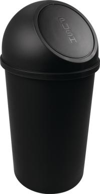 Abfallbehälter H615xØ312mm 25l schwarz HELIT