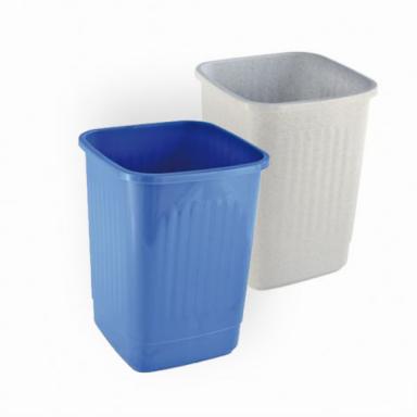 Abfallbehälter, Papierkorb 25 Liter eckig, geschlossen<br>ohne Deckel, passender Schwingdeckel Artikel 70576