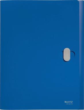 Ablagebox Recycle, DIN A4, PP, blau, 3 Klappen, für ca. 250 Blatt (80g/qm),