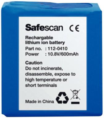 Akku für Geldscheinprüfgerät 155-S blau, LB-105 für ca. 30 Stunden