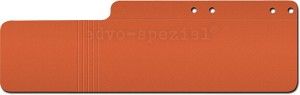 Aktenschwänze, -fahnen, lang, Karton, VE = 100 St., orange Aktenschwänze, -fahnen, lang, Karton, VE = 100 St., orange