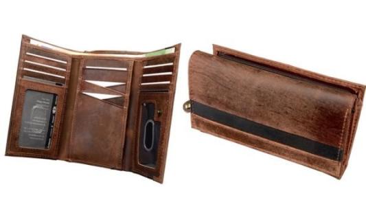 Alassio Damen-Geldbörse, Leder, dun kelbraun (5317863)