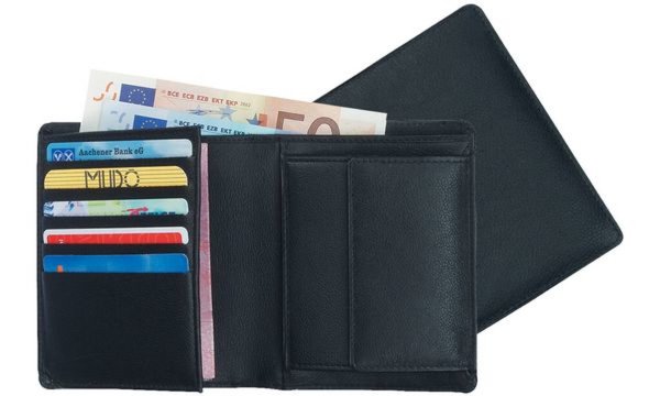 Alassio Kombi-Geldbörse, Leder, sch warz (5317316)