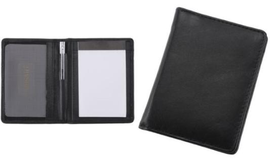 Alassio Notizblock-Etui MONZA, au s Leder, schwarz (5315118)
